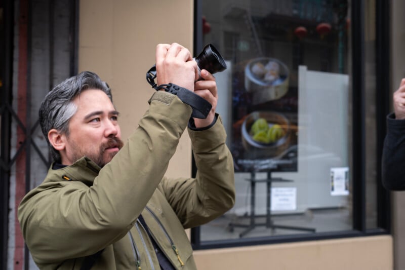 Chris Niccolls in Chinatown, San Francisco with the X100VI