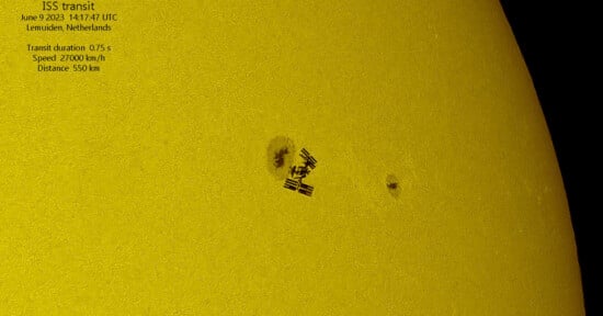 ISS solar transit