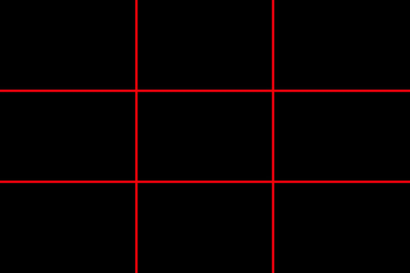 The grid is great for making sure your horizons are straight, for making sure there are subjects spaced out evenly throughout the frame and generally giving a bit of calm and order to the scene.